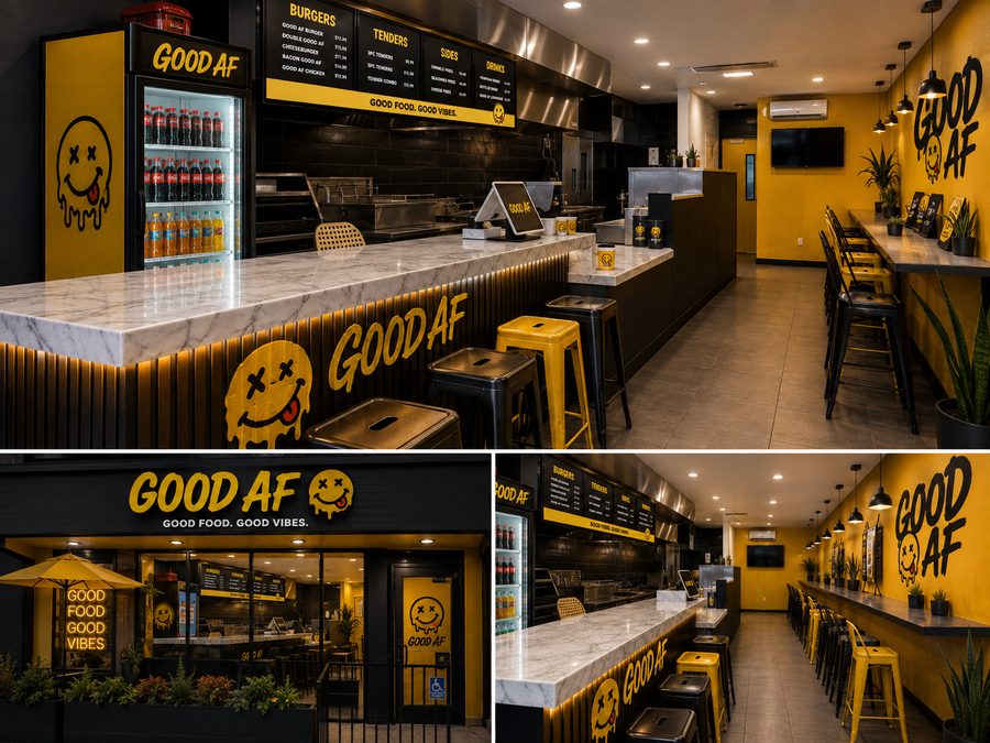 Good AF restaurant interior