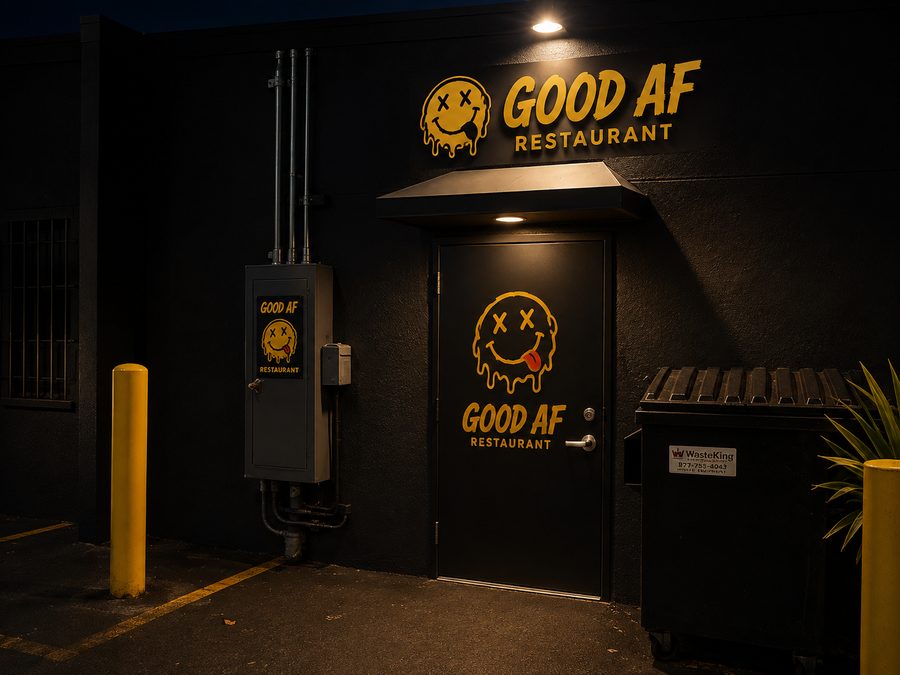 Good AF restaurant exterior